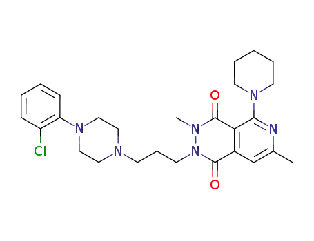 Pyrido(3,4-d)pyridazine-1,4-dione, 2,3-dihydro-2-(3-(4-(2-chlorophenyl)-1-piperazinyl)propyl)-3,7-dimethyl-5-(1-piperidinyl)-