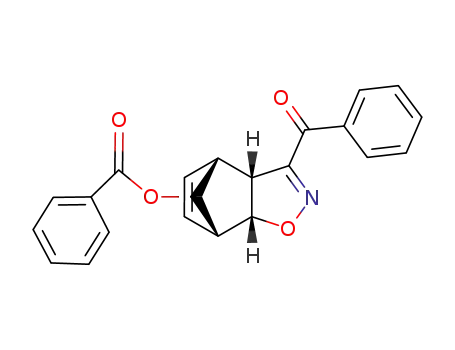 Molecular Structure of 78074-61-0 (Benzoic acid (1R,2S,6R,7R)-5-benzoyl-3-oxa-4-aza-tricyclo[5.2.1.0<sup>2,6</sup>]deca-4,8-dien-10-yl ester)