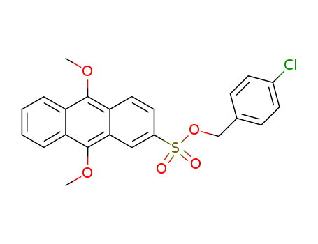 2-Anthracenesulfonic acid, 9,10-dimethoxy-, (4-chlorophenyl)methyl  ester