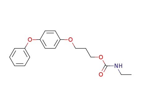 Molecular Structure of 63402-48-2 (Carbamic acid, ethyl-, 3-(4-phenoxyphenoxy)propyl ester)