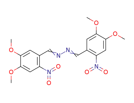 Molecular Structure of 17789-23-0 (bis-(4,5-dimethoxy-2-nitro-benzylidene)-hydrazine)