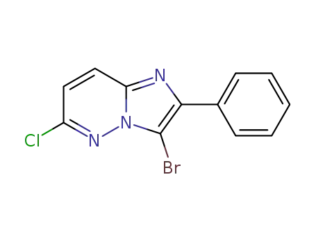 Molecular Structure of 19601-74-2 (3-Bromo-6-chloro-2-phenyl-imidazo[1,2-b]pyridazine)