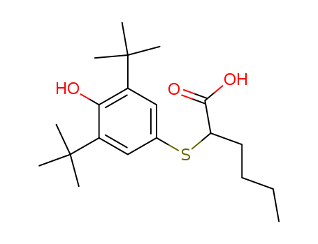 2-(3,5-ditert-butyl-4-hydroxyphenyl)sulfanylhexanoic acid