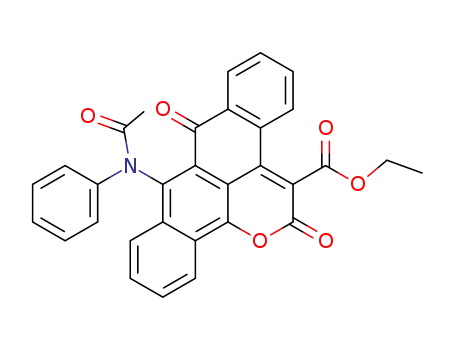3-ethoxycarbonyl-9-(N-acetyl)phenylaminonaphthaceno<12,11-bc>pyran-2,8-dione