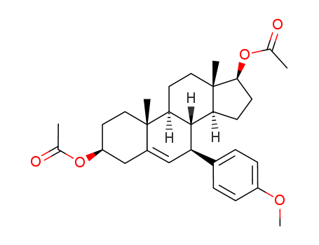 3,17-DIHYDROXY-7-(4-METHOXYPHENYL)-ANDROST-5-ENE 3,17-DIACETATE