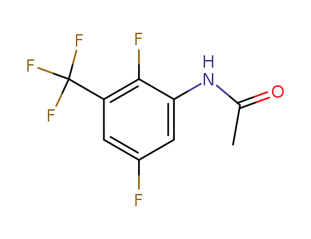 Molecular Structure of 1994-23-6 (Acetamide, N-[2,5-difluoro-3-(trifluoromethyl)phenyl]-)
