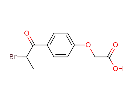 Molecular Structure of 33254-93-2 (4-(2-BROMOPROPIONYL)PHENOXYACETIC ACID)