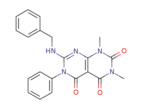 7-benzylamino-1,3-dimethyl-2,4,5-trioxo-6-phenyl-1,2,3,4,5,6-hexahydropyrimido<4,5-d>pyrimidine