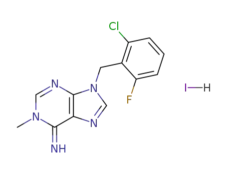 9-(2-chloro-6-fluorobenzyl)-1-methyladenine hydroiodide