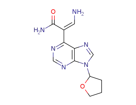 (Z)-α-(aminomethylene)-9-(tetrahydrofuran-2-yl)-9H-purine-6-acetamide