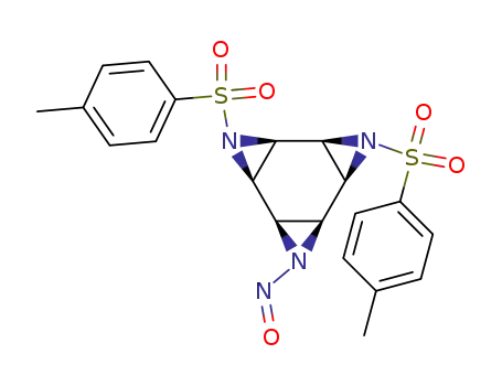 3-Nitroso-6,9-bis(p-tolylsulfonyl)-(1α,2α,4α,5α,7α,8α)-3,6,9-triazatetracyclo<6.1.0.0<sup>2,4</sup>.0<sup>5,7</sup>>nonan