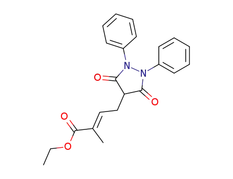 Molecular Structure of 73773-96-3 ((E)-4-(3-acetoxy-but-2-enyl)-1,2-diphenyl-3,5-pyrazolidinedione)