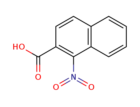 Molecular Structure of 103987-83-3 (1-Nitronaphthalene-2-carboxylic acid)