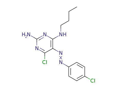 N~4~-butyl-6-chloro-5-[(E)-(4-chlorophenyl)diazenyl]pyrimidine-2,4-diamine