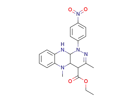 ethyl 3,5-dimethyl-1-(4-nitrophenyl)-1,4,4a,5,10,10a-hexahydropyridazino<3,4-b>quinoxaline-4-carboxylate