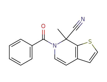 Thieno[2,3-c]pyridine-7-carbonitrile, 6-benzoyl-6,7-dihydro-7-methyl-