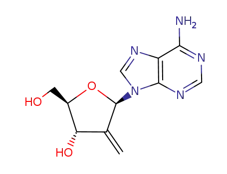 Molecular Structure of 104409-41-8 (2'-deoxy-2'-methyleneadenosine)