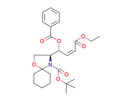 (S)-3-((Z)-(R)-1-Benzoyloxy-3-ethoxycarbonyl-allyl)-1-oxa-4-aza-spiro[4.5]decane-4-carboxylic acid tert-butyl ester