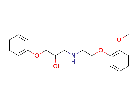 Molecular Structure of 3258-69-3 (N-<2-(2-Methoxy-phenoxy)-aethyl>-2-hydroxy-3-phenoxy-propylamin)