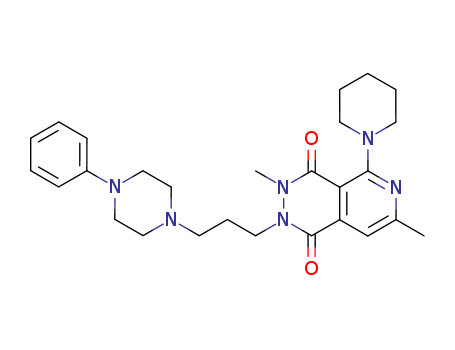 Pyrido[3,4-d]pyridazine-1,4-dione,2,3-dihydro-3,7-dimethyl-2-[3-(4-phenyl-1-piperazinyl)propyl]-5-(1-piperidinyl)-
