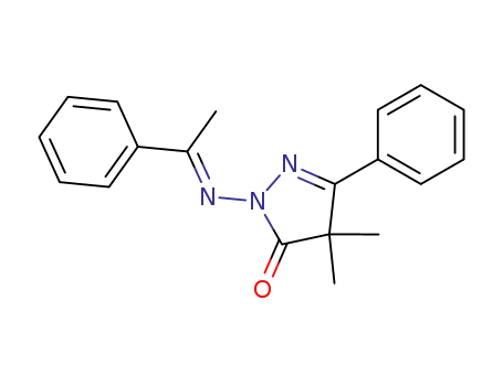 3H-Pyrazol-3-one,
2,4-dihydro-4,4-dimethyl-5-phenyl-2-[(1-phenylethylidene)amino]-