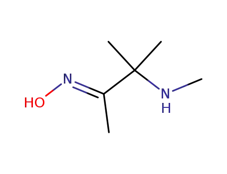 Molecular Structure of 90713-76-1 ((2E)-3-methyl-3-(methylamino)butan-2-one oxime(SALTDATA: FREE))