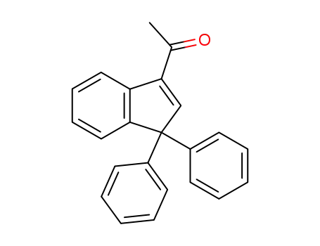 Molecular Structure of 64748-98-7 (Ethanone, 1-(1,1-diphenyl-1H-inden-3-yl)-)