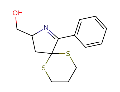 6,10-Dithia-2-azaspiro[4.5]dec-1-ene-3-methanol, 1-phenyl-