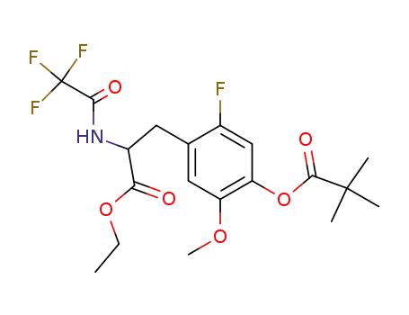 N-trifluoroacetyl-3-methoxy-4-trimethylacetoxy-6-fluorophenylalanine ethyl ester