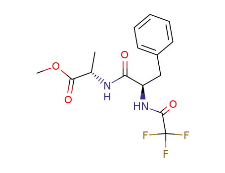Molecular Structure of 111609-44-0 (L-Alanine, N-[N-(trifluoroacetyl)-D-phenylalanyl]-, methyl ester)