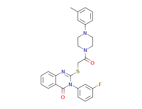 3-(3-fluorophenyl)-2-[2-[4-(3-methylphenyl)piperazin-1-yl]-2-oxoethyl]sulfanylquinazolin-4-one
