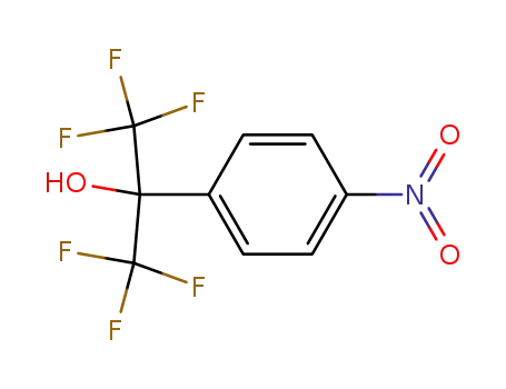Molecular Structure of 2402-66-6 (p-Nitro-α,α-bis-(trifluormethyl)-benzylalkohol)