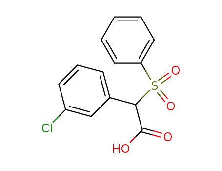 α-Phenylsulfonyl-α-(3-chlor-phenyl)-essigsaeure