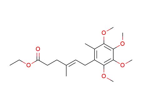 (E)-4-Methyl-6-(2,3,4,5-tetramethoxy-6-methyl-phenyl)-hex-4-enoic acid ethyl ester