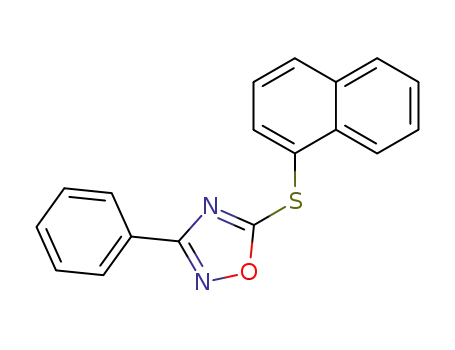 1,2,4-Oxadiazole, 5-(1-naphthalenylthio)-3-phenyl-