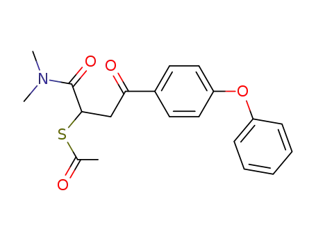 2-acetylthio-N,N-dimethyl-3-(4-phenoxybenzoyl)propionamide
