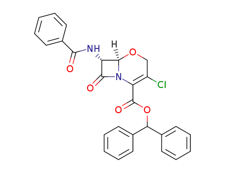 (6R,7R)-7-Benzoylamino-3-chloro-8-oxo-5-oxa-1-aza-bicyclo[4.2.0]oct-2-ene-2-carboxylic acid benzhydryl ester
