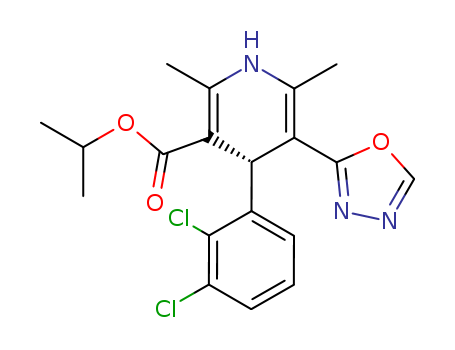 3-Pyridinecarboxylicacid,4-(2,3-dichlorophenyl)-1,4-dihydro-2,6-dimethyl-5-(1,3,4-oxadiazol-2-yl)-,1-methylethyl ester, (S)- (9CI)