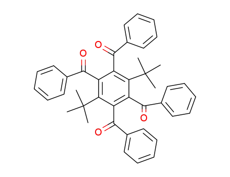 Molecular Structure of 56923-05-8 (Methanone,
[3,6-bis(1,1-dimethylethyl)-1,2,4,5-benzenetetrayl]tetrakis[phenyl-)
