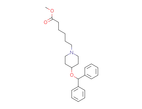 6-(4-Benzhydryloxy-piperidin-1-yl)-hexanoic acid methyl ester