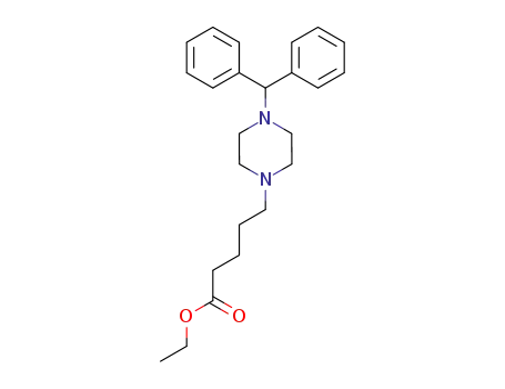 1-Piperazinepentanoic acid, 4-(diphenylmethyl)-, ethyl ester