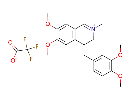 4-(3,4-dimethoxybenzyl)-6,7-dimethoxy-2-methyl-3,4-dihydroisoquinolinium trifluoroacetate
