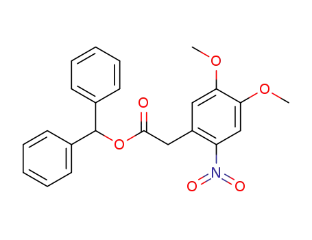 3,4-dimethoxy-2-nitrophenylacetic acid benzhydryl ester