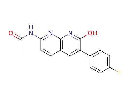 7-acetamido-3-(4-fluorophenyl)-2-hydroxy-1,8-naphthyridine