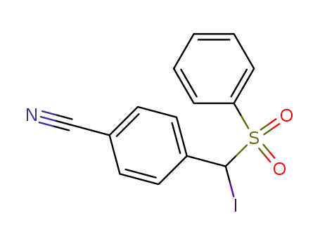 (α-Jod-4-cyan-benzyl)-phenyl-sulfon