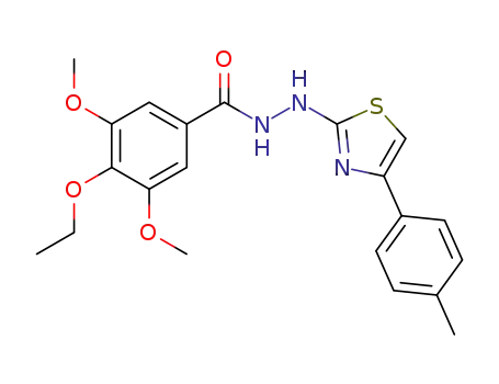 4-Ethoxy-3,5-dimethoxy-benzoic acid N'-(4-p-tolyl-thiazol-2-yl)-hydrazide