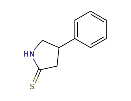 Molecular Structure of 22349-31-1 (4-phenyl-2-pyrrolidinethione)