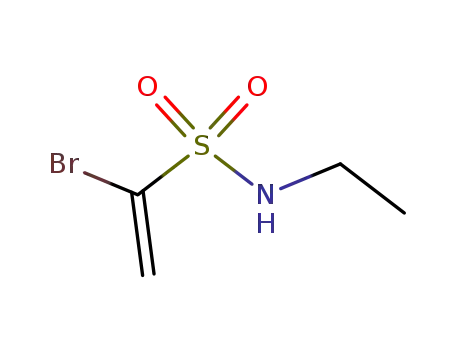Molecular Structure of 87975-08-4 (Ethenesulfonamide, 1-bromo-N-ethyl-)
