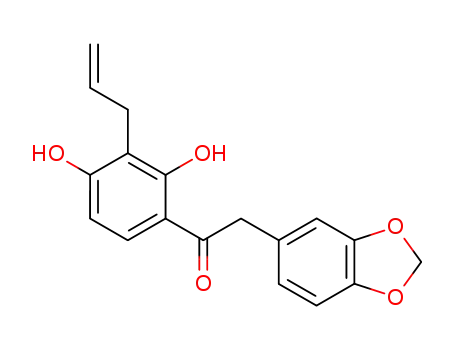 3-Allyl-2,4-dihydroxy-3',4'-methylenedioxydesoxybenzoin