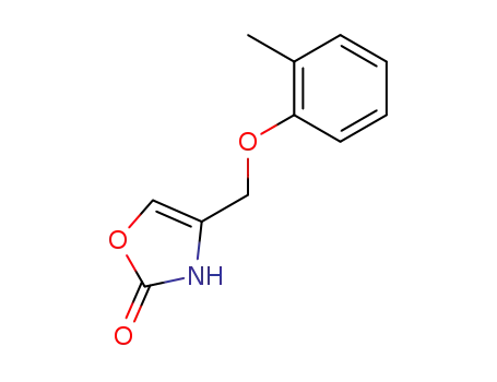 Molecular Structure of 22560-40-3 (4-[(o-Tolyloxy)methyl]-4-oxazolin-2-one)